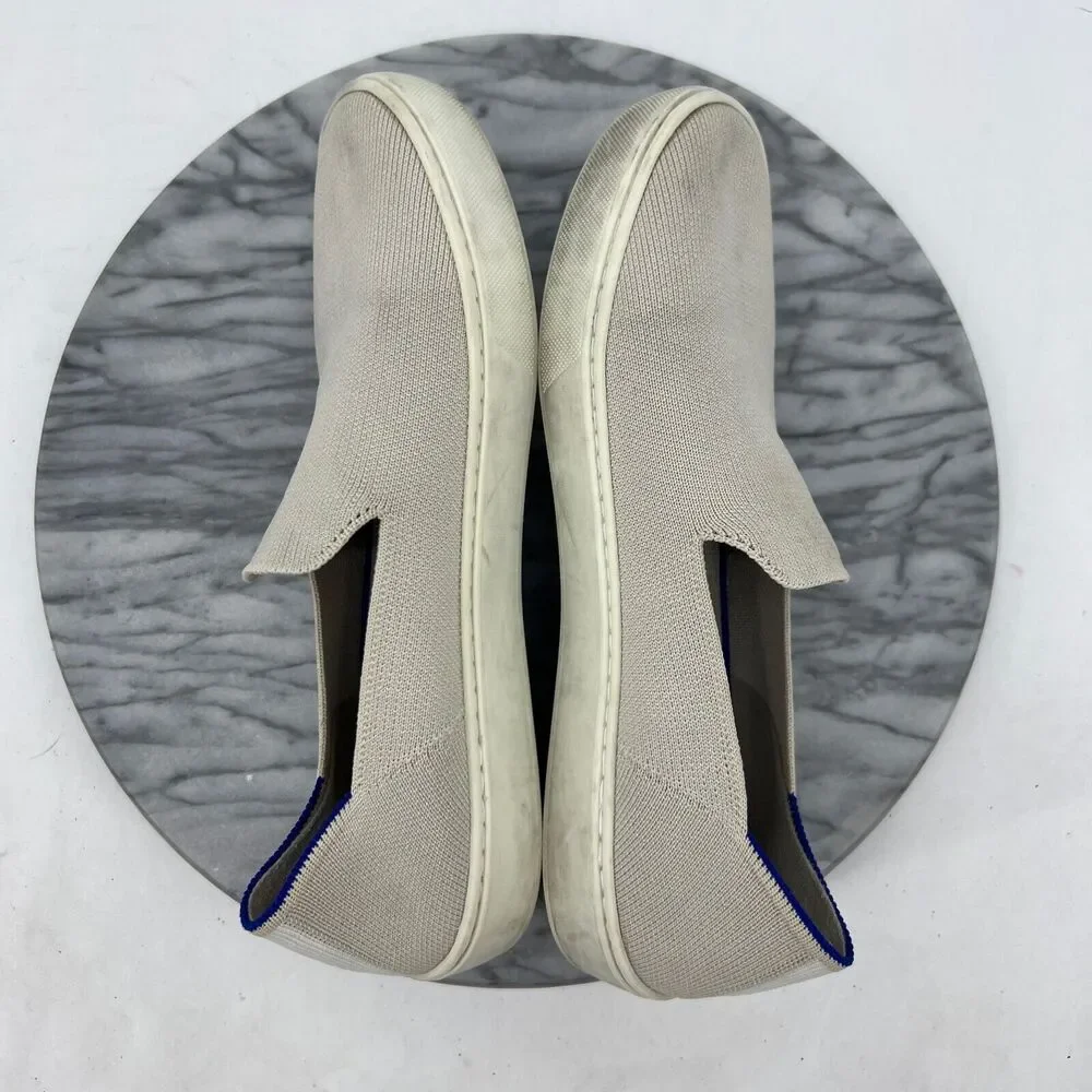 Rothys Shoes Womens 10 The Original Slip On Sneaker Ash Gray Loafer Casual Daily